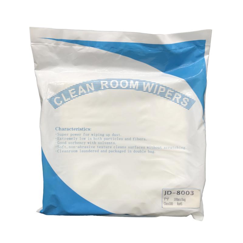 100 Polyester Microfiber Cleanroom Wipers